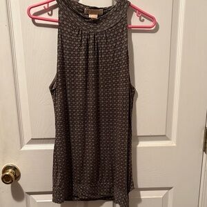 MICHAEL Michael Kors Black Patterned Tank Top